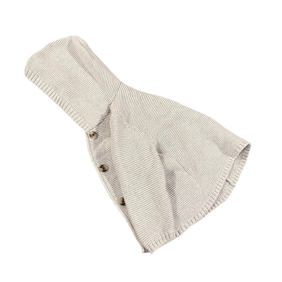 Duo button cardigans with bear ears ( beige and gray) - Picture 2 of 8